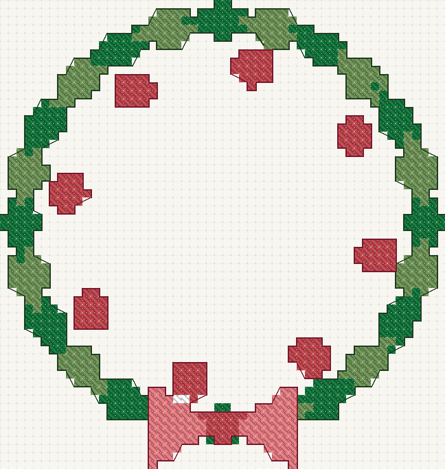 Berry Wreath, the week 8 practice pattern