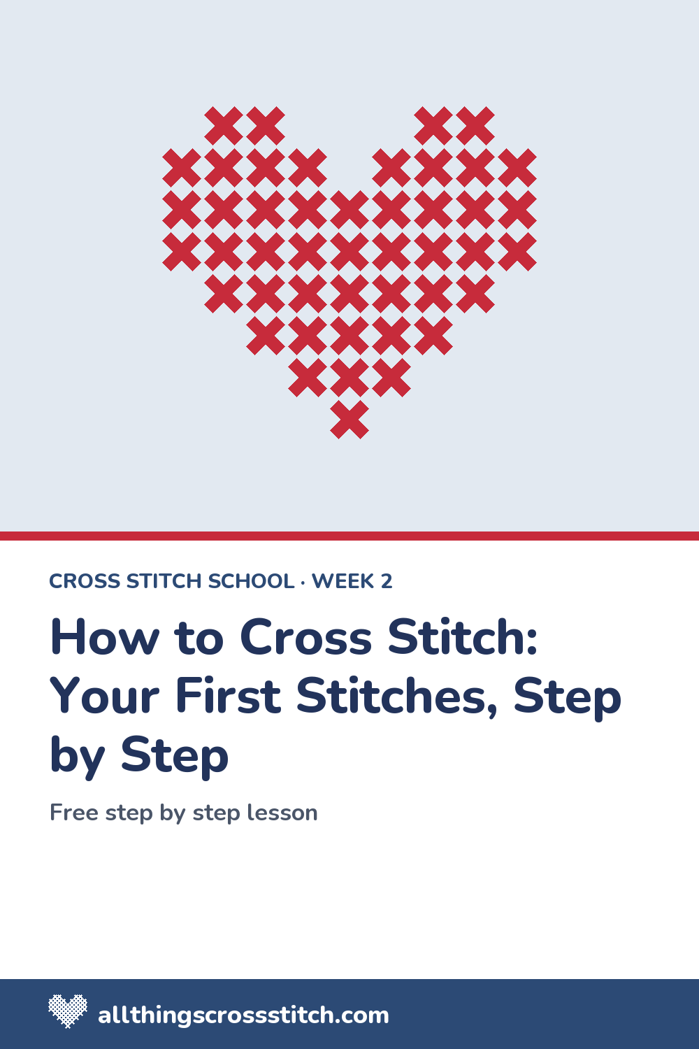 How to Cross Stitch: Your First Stitches, Step by Step