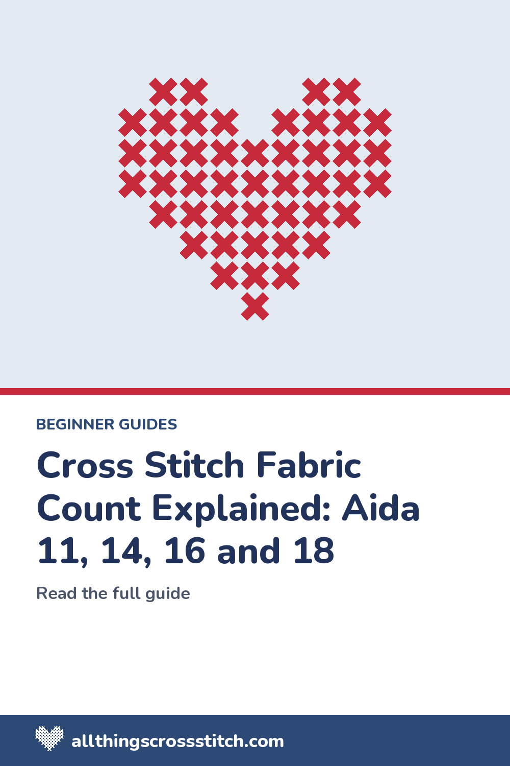 Cross Stitch Fabric Count Explained: Aida 11, 14, 16 and 18