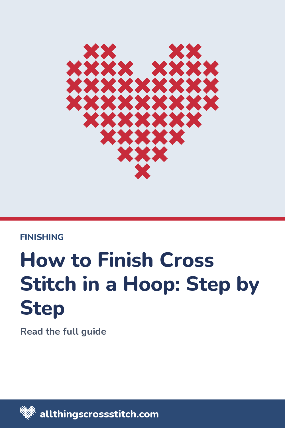 How to Finish Cross Stitch in a Hoop: Step by Step